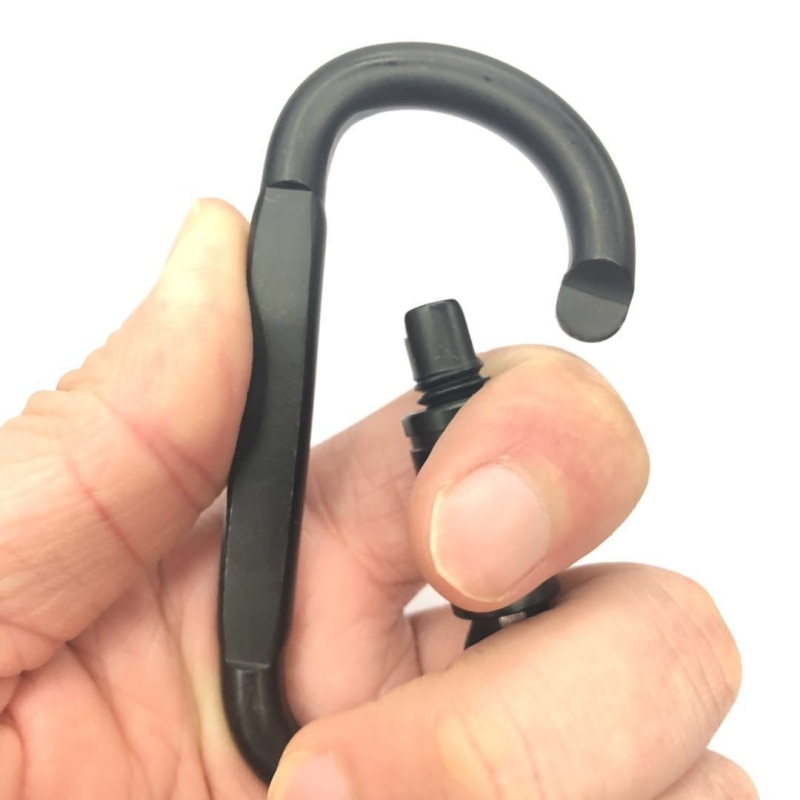 D-shaped Carabiner Clip Clasp Spring Hook Keyring Aluminum Alloy Carabina Safety Buckles Bold Hanger Buckle Camping Accessories