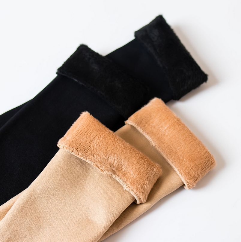 Jeseca-medias gruesas y cálidas para mujer, calcetines hasta la rodilla de lana de Cachemira, botas para el hogar, calcetín para dormir hasta el muslo, calcetín de nieve para invierno