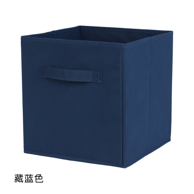 Collapsible Non-woven Cloth Fabric Bin Drawers/Baskets | Closet Organizer Storage Basket/Box/Bin/Shelf|Cube Storage Organizer: Orange