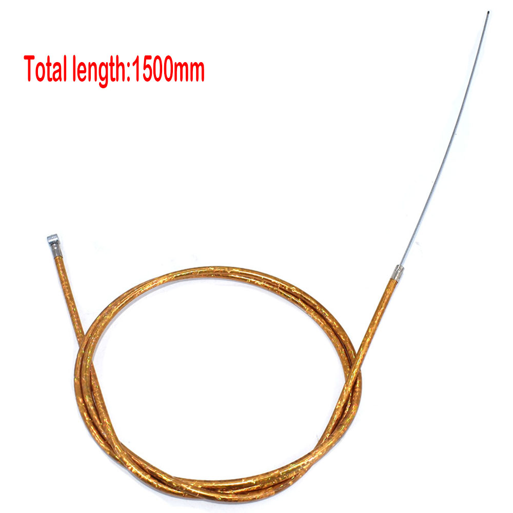 1500 mm/59 Zoll Gaszug-Kupplungskabel passend für motorisierte Fahrräder mit 49 cc, 60 cc, 66 cc und 80 cc: Gold