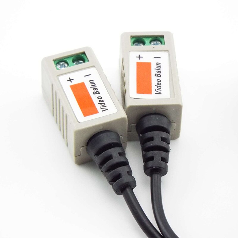 10pairs (20pcs) 3000FT Distance UTP Video Balun Twisted CCTV Balun Passive Transceivers BNC Cable Cat5 CCTV camera Adapter E14