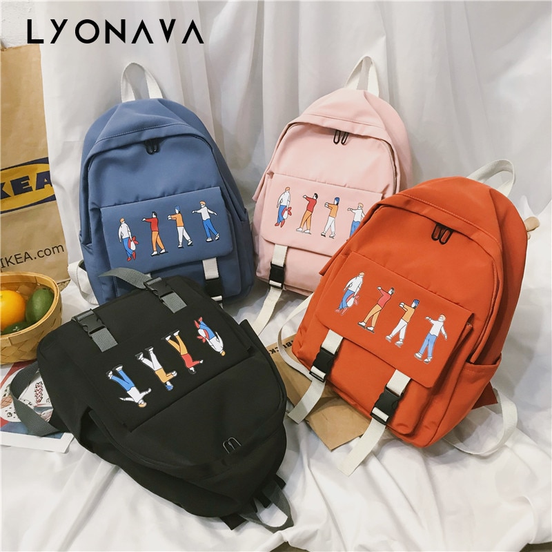 Femmes mignon sac à dos Preppy Style été nouvelle femme décontracté étudiants école sacs à bandoulière filles dessin animé doux sacs à dos