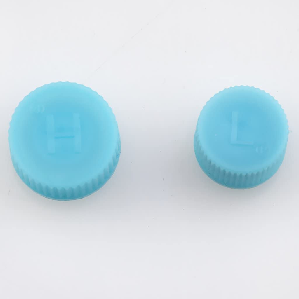 R134a bajo 15mm y alto 18mm aire acondicionado servicio AC Sistema de carga Puerto tapas de repuesto para coches 4 Uds