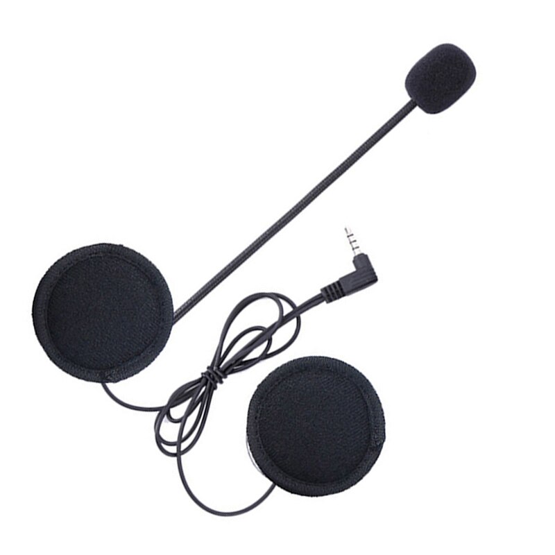 1pc bluetooth hjälm headset mikrofon högtalare intercom bt  v6 1200m hållbart universellt tillbehör för motorcykel