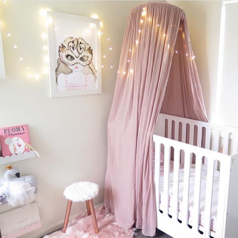 Enfants jouer maison tente enfants jouet tente tipi ronde princesse auvent coton berceau suspendu filet dôme bébé enfants chambre décor