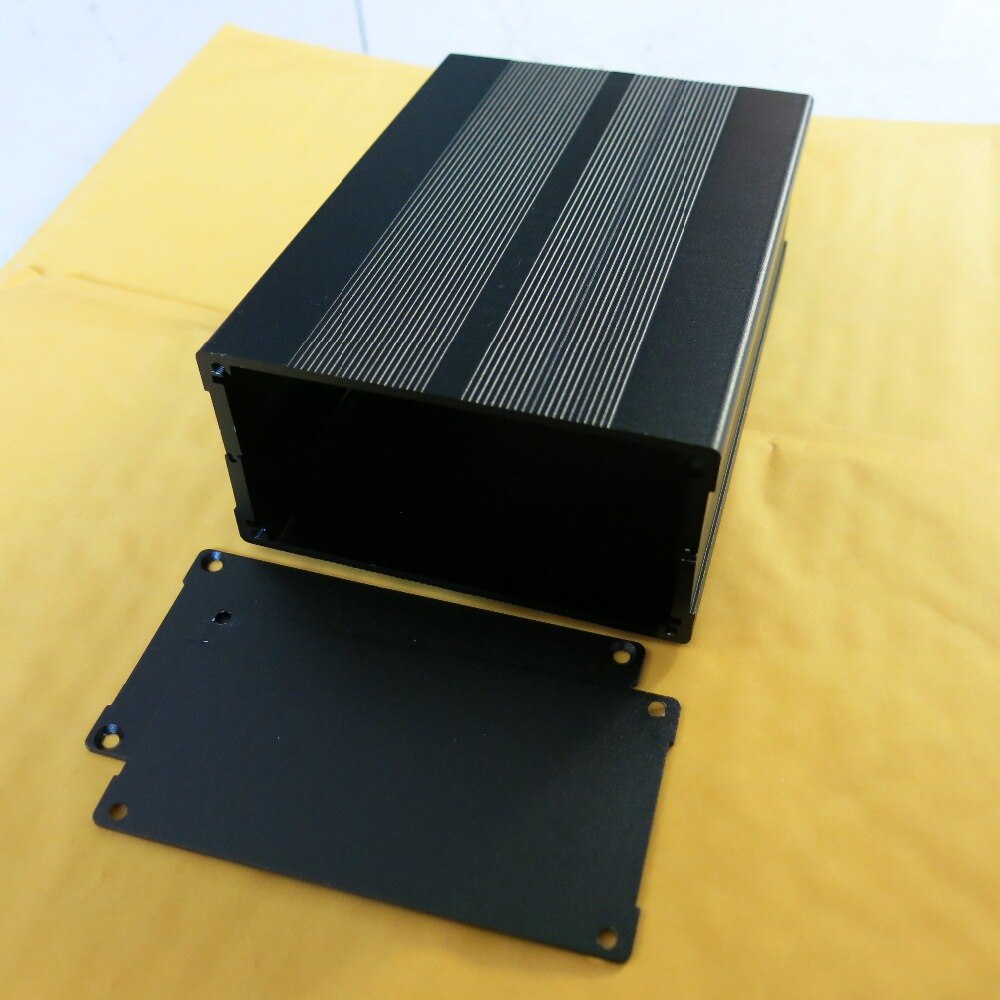 150x105x55mm(LxWxH) Aluminum Project Box Enclosure case encloser shell PCB Gehaeuse black Alugehaeuse Heatsink