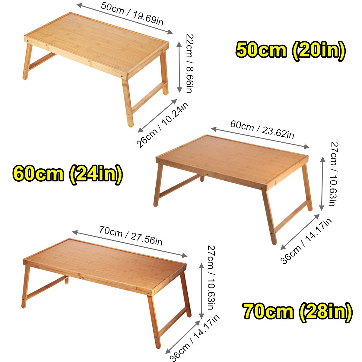 Folding Computer Desk Laptop Table Bed Stand Study Breakfast Desk Home Dormitory Student Desk Portable Lap Desk 50/60/70cm
