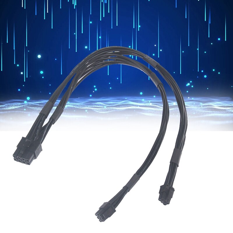 2 Stuks Dual Mini Pci-E 6-Pins Naar 8-Pins Pci-E Power Kabel Y Splitter Voor Mac Pro video Card