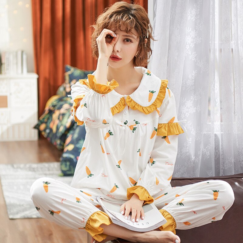 En Najaar Katoen Prenatale En Postpartum Borstvoeding Pyjama Vrouwelijke Zwangere Vrouwen Borstvoeding Kleding Avocado