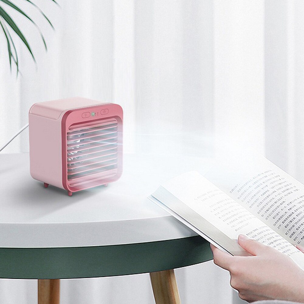 Car Air Conditioner Portable Air Cooler LED USB Cooler Fan Air Cooling Fan Personal Space Fan For Office Room Car Fan