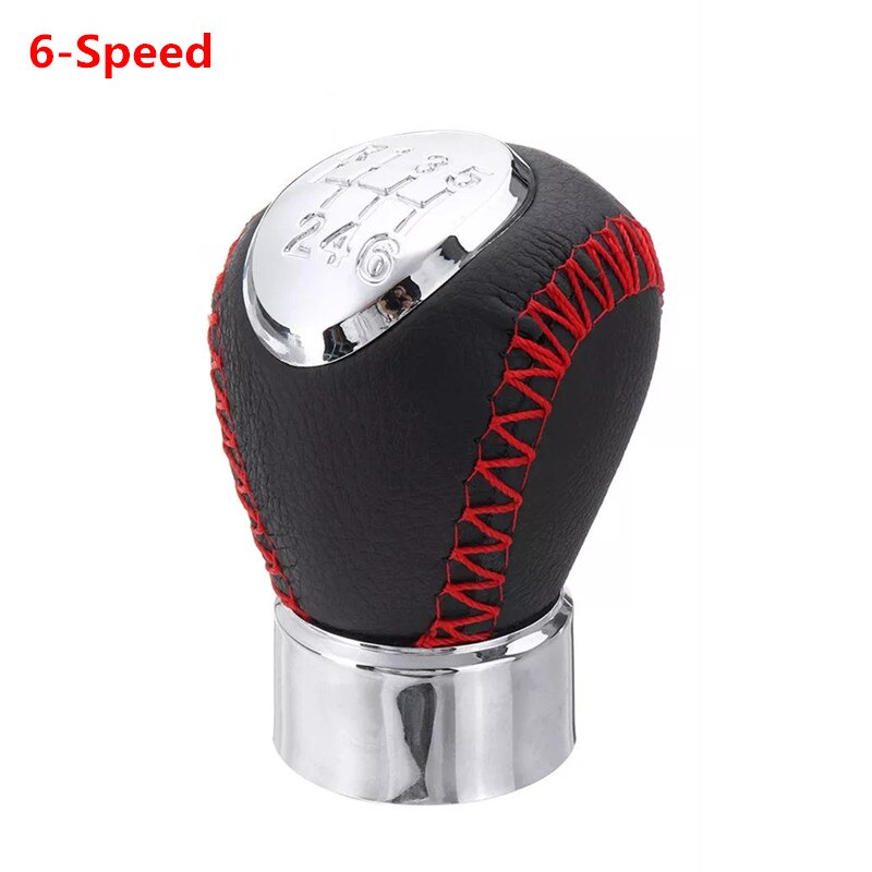 5 6 geschwindigkeit MT Schaltknauf für Mazda 3 BK 5 CR 6 GG/GY MPV PREMACY CP 323/323F BJ 626 GF/GW XEDOS 6 RX-8 GearShifter Stock Stift: rot Stich 6-Geschwindigkeit