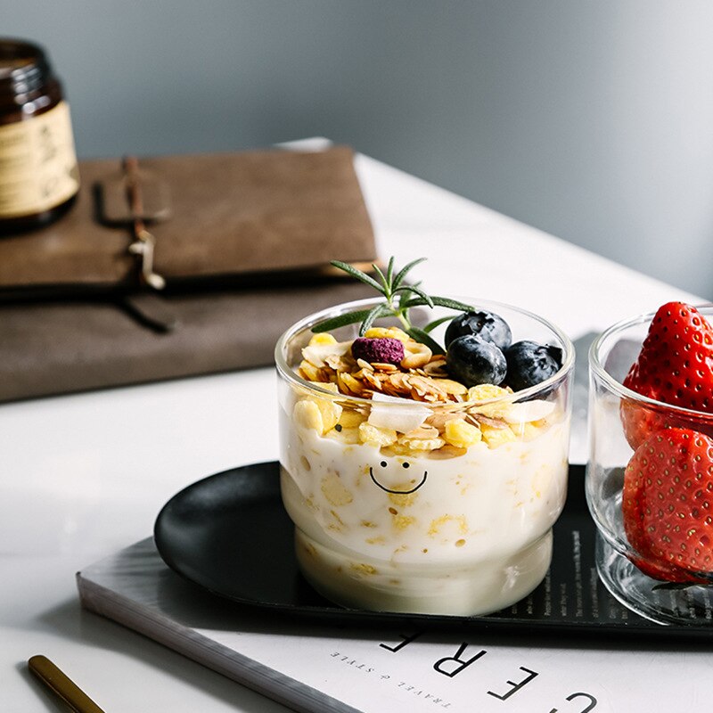 Transparante Glazen Beker Espresso Ijskoffie Mok Aardbei Melk Thee Schattige Kopjes Drinkware Tumbler Whiskey Cocktail Wijn Borrelglas