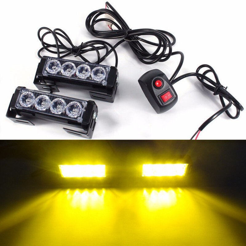 12v Car truck beacon flash light Redblue Warning strobe Emergency