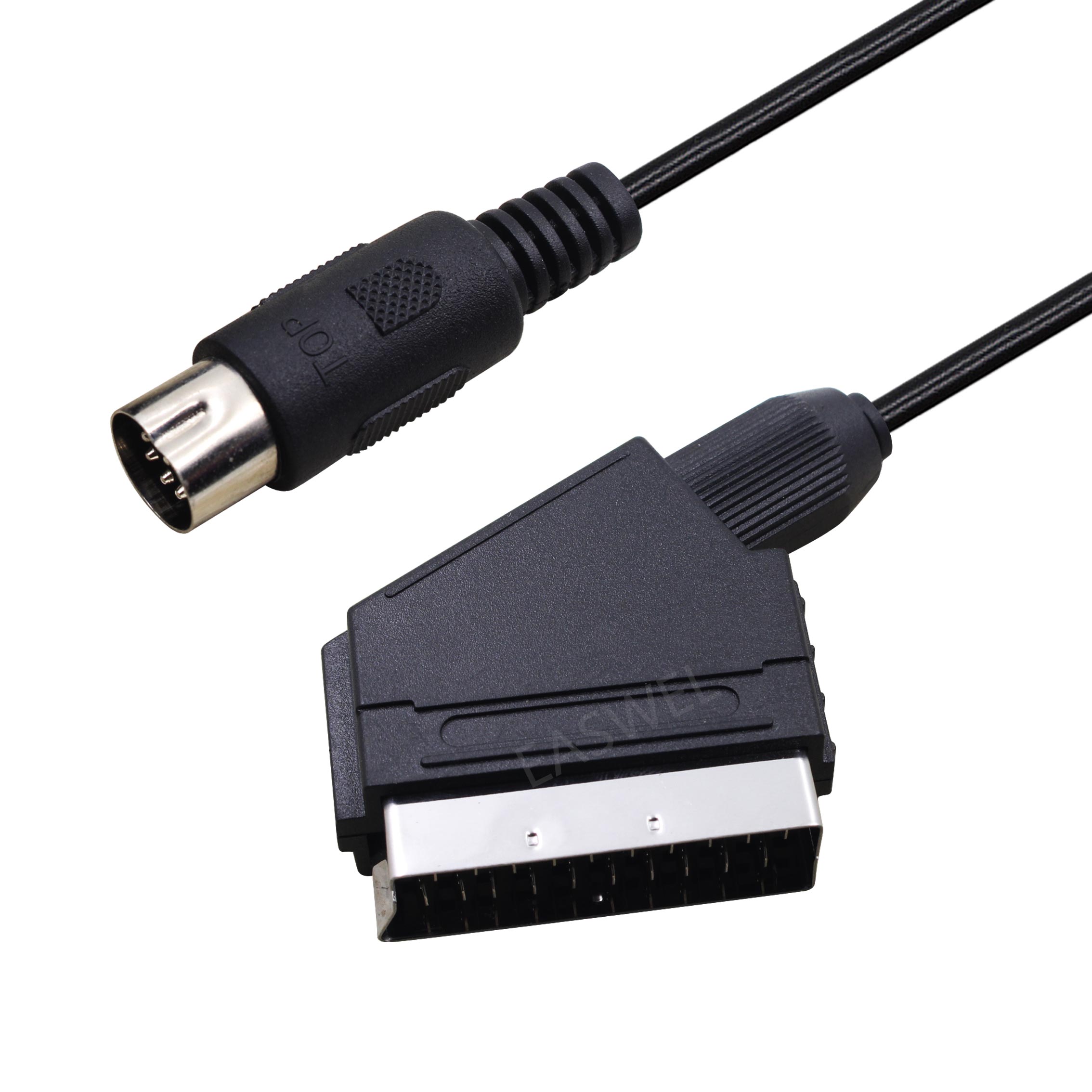 1.8M/6FT EU version V-pin Scart cable RGB AV Cables PAL For Sega Megadrive 1 Genesis 1 Master System 1