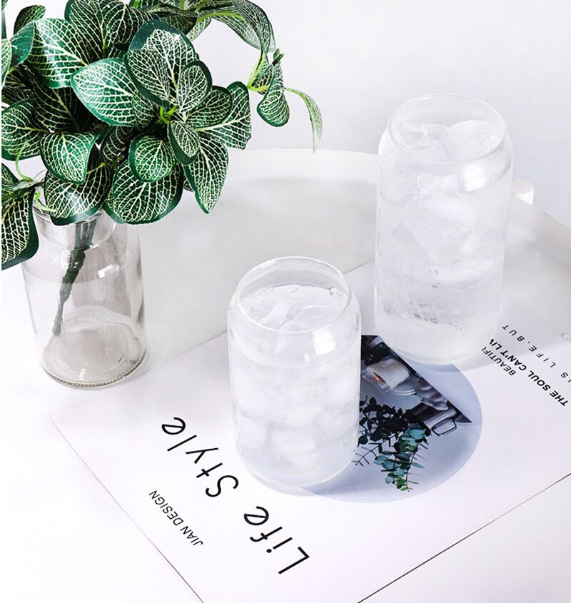 4 stk cola dåse formet glas, drikkeglas