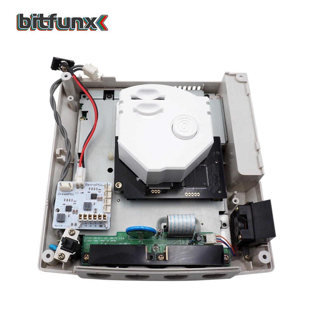 Bitfunx-Kit de montaje de tarjeta SD, mando a distancia, adaptador de extensión para SEGA Dreamcast GDEMU5.5 5.15b