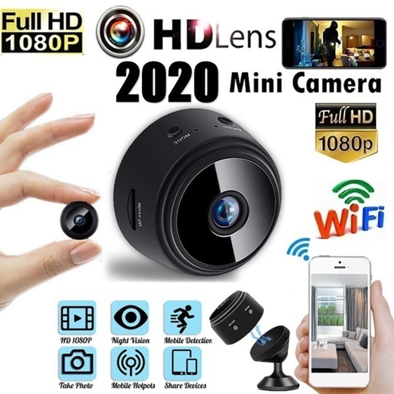 Mini 1080P Hd Wifi Ip Camera Bewegingsdetectie Nachtzicht Remote Monitor Met Magnetische Houder Draadloze Camera Mini Camera