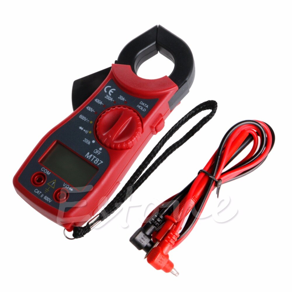 Digital LCD Clamp Multimeter AC DC Voltmeter Ammeter Ohmmeter Tester Meter
