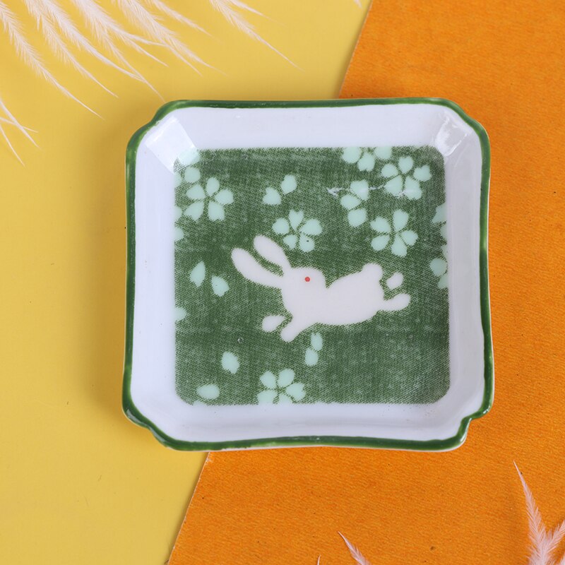 1Pc Casa Delle Bambole mini Ceramica Da Tavola Piatti Vassoi Bambola Piatti di Cibo Cucina Giocattolo 5 centimetri x 5cm: 3