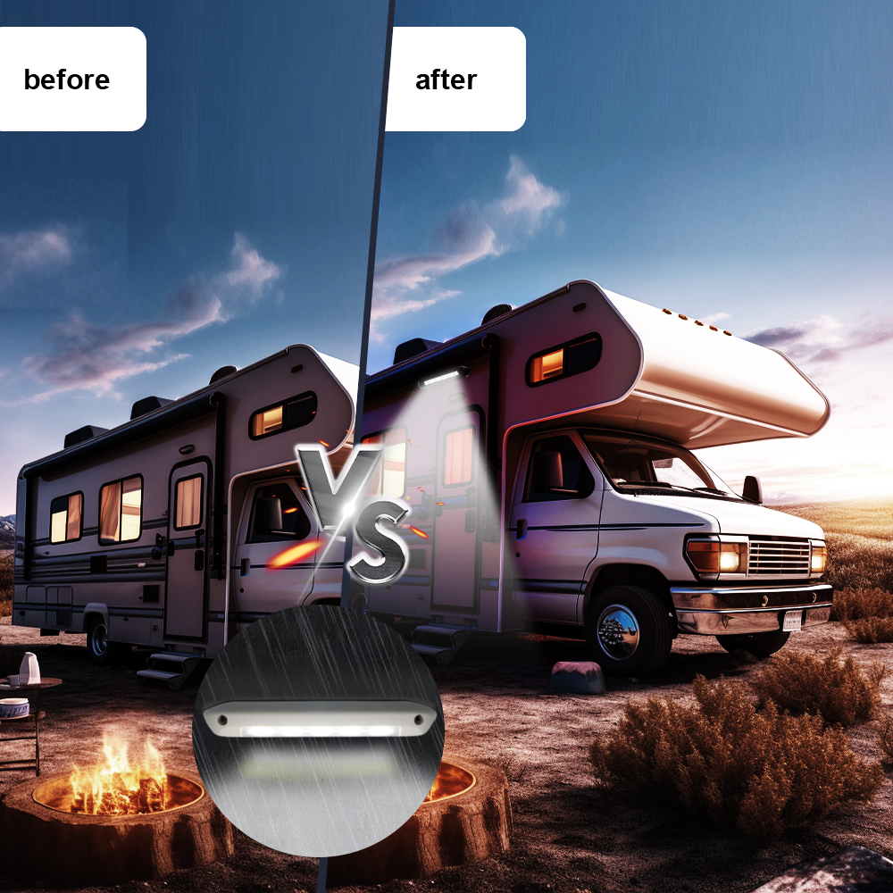 12V/24V Caravan Interior Wall Lamps Caravan Accessories RV Van Trailer Exterior Lamp LED Awning Porch Light Light Bar Waterproof