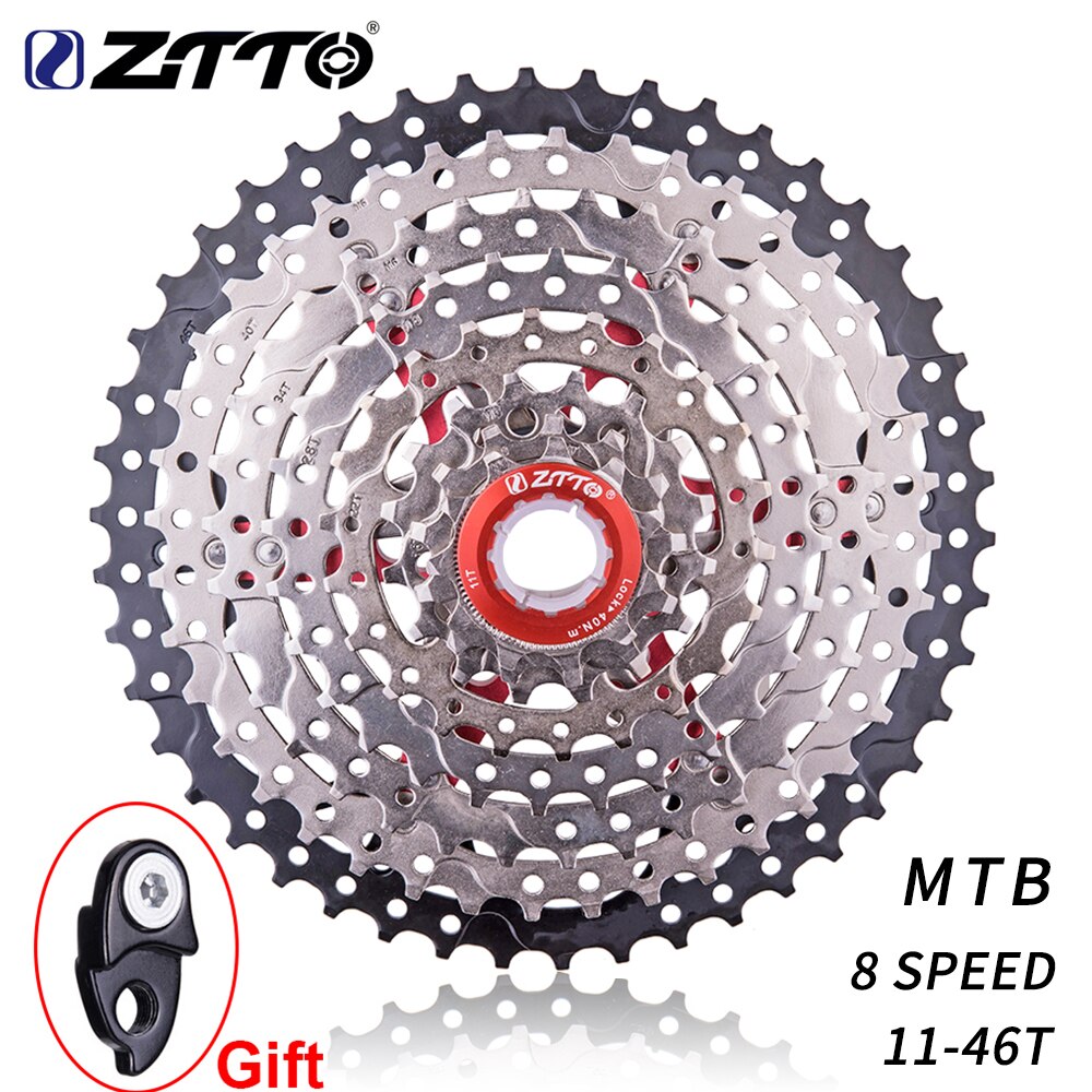 Cassete de mtb de 8 velocidades, 11-46 t, 8 s, mountain bike, roda livre, relação larga, sprocket para m310 tx35 peças de bicicleta k7 x4: Default Title