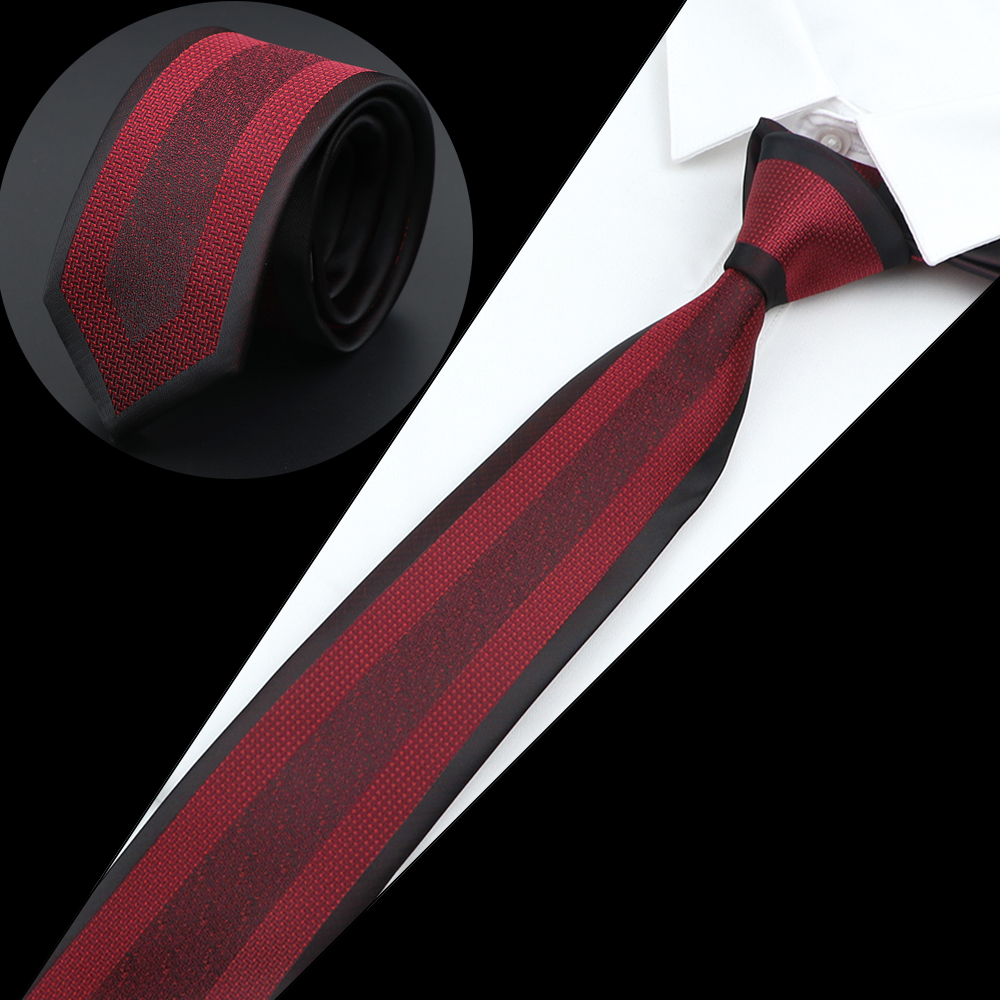 Nuova cravatta di lusso moda uomo cravatta in tessuto jacquard magro sottile 6 cm rosso marrone floreale cravatta festa banchetto camicia accessorio regalo: Blu