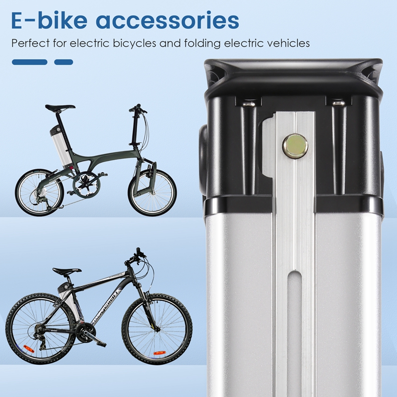 Caja de batería de gran capacidad para bicicleta eléctrica, 36V/48V, soporte 18650, accesorios para bicicleta eléctrica