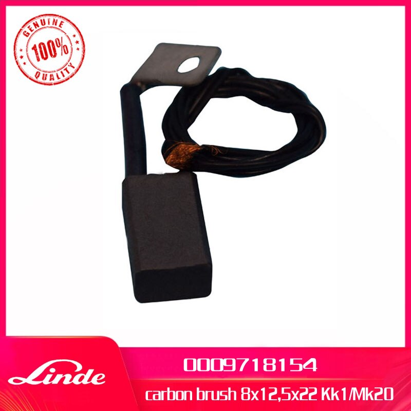 Linde carretilla elevadora pieza auténtica cepillo de carbono 0009718154 utilizado en 322 de 324 camión eléctrico E12 E14 E15 E16 E18 servicio espaÃ a
