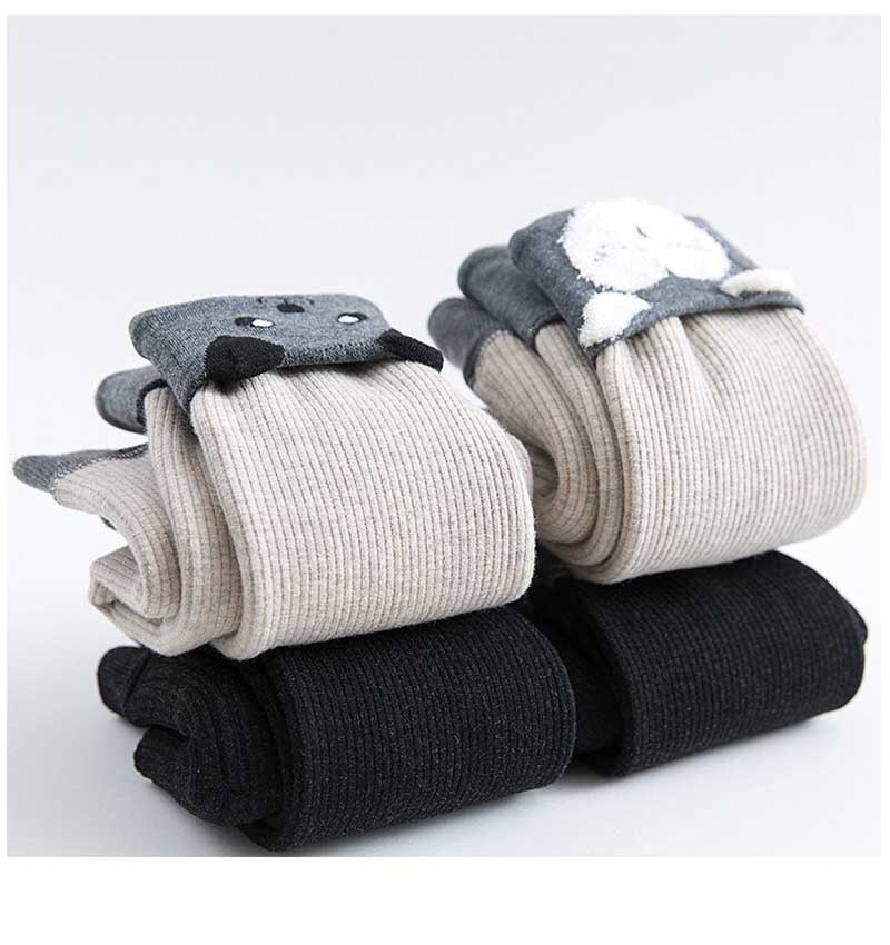 1-4anni Autunno Inverno ghette A Righe Della Ragazza Del bambino Del Cotone Dei Capretti Infantili Strumphose Lavorato A Maglia magro Pantaloni per I Bambini