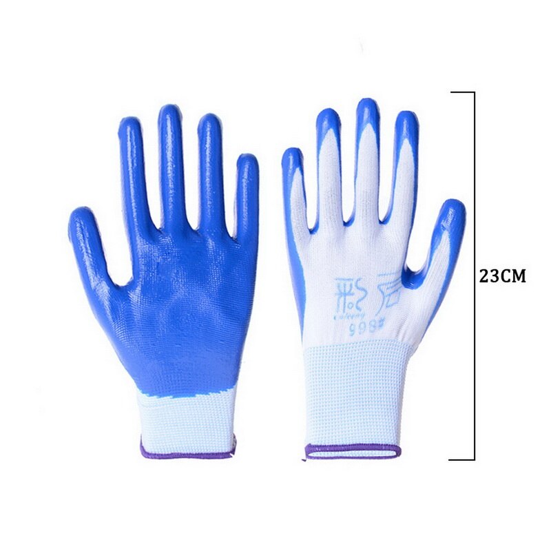 Öl-beweis Arbeits Handschuhe Schutz Sicherheit schwer Pflicht tragen-beständig Handschuhe für draussen Arbeit Anti-schneiden 1 Paar