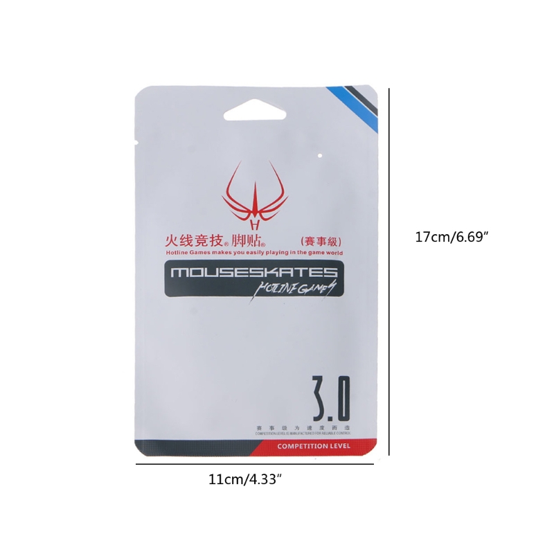 2 Sätze/paket Original Hotline Spiele Wettbewerb Ebene Maus Füße Maus Rollschuhe Gildes für herrlich Modell O/Modell O-maus Gildes