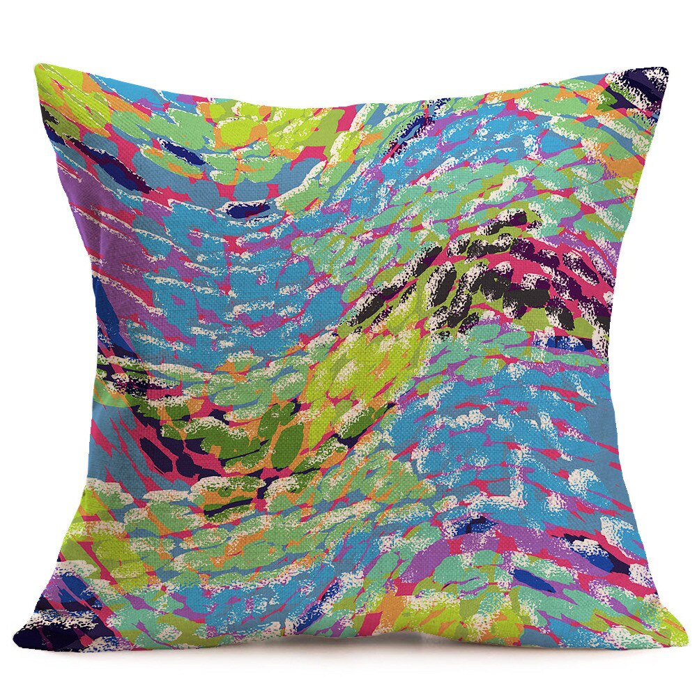 Taie d'oreiller imprimée de pour la maison oreillers décoratifs pour canapé housse de coussin confortable Kissen Cojines Decorativos Para Sofá
