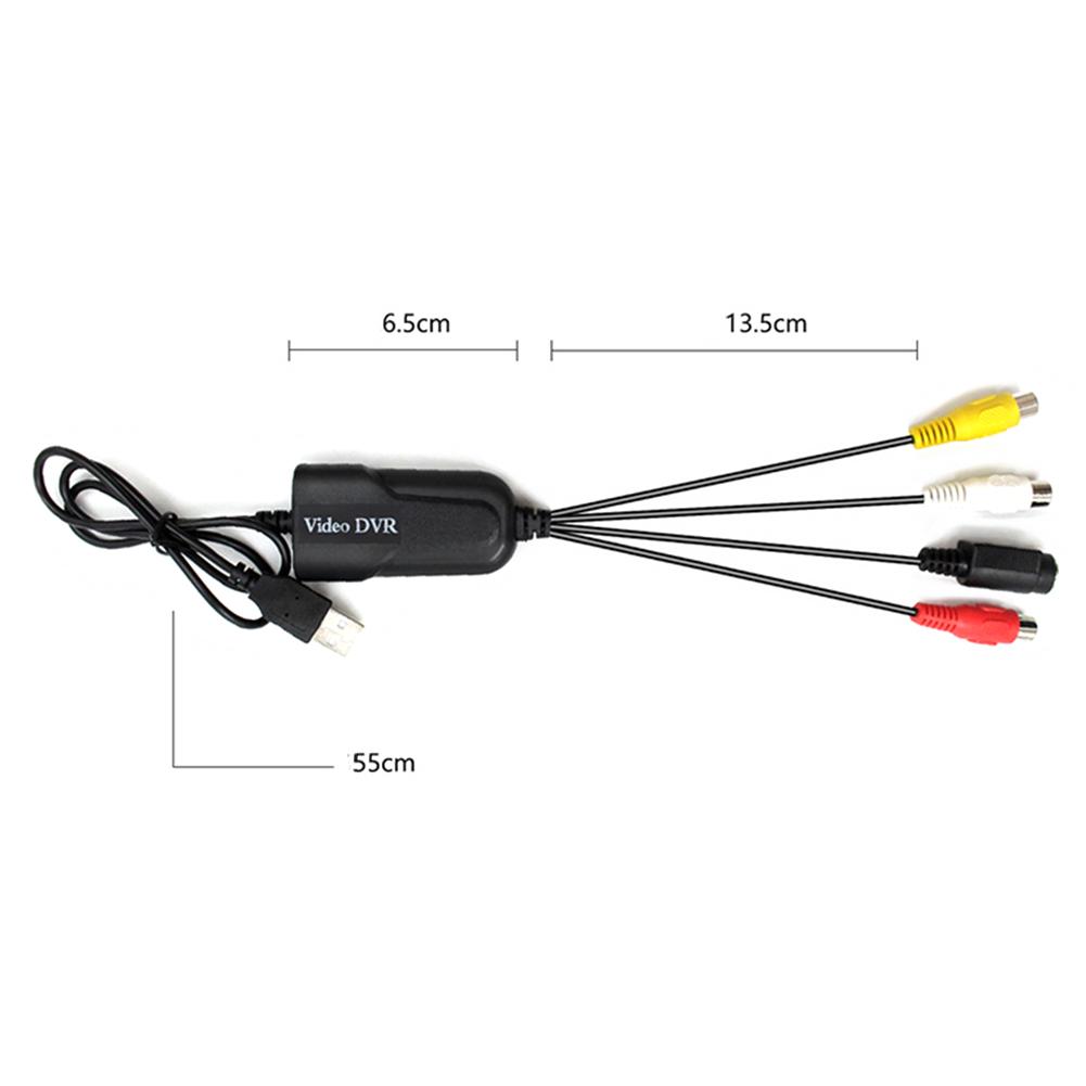 Usb 2.0 videoopptakskortenhet holdbar vhs videospiller tv til dvd-konverter til vinduer 7 8 10