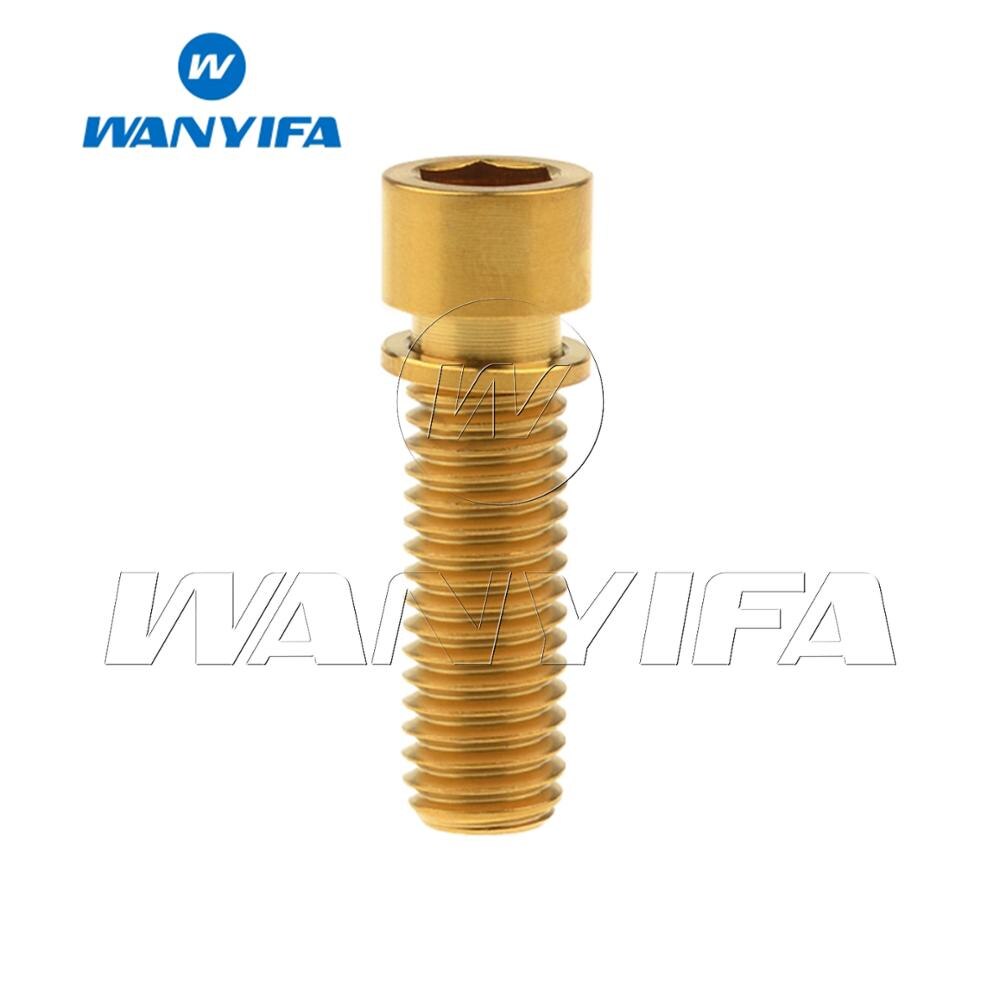 Wanyifa Cycling Titanium Ti Allen Head bolt M8x20 25mm for BMX Stem Bike Screws Bicycle Stem Bolts