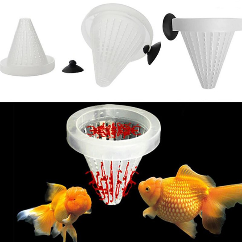 Red Worm Feeder Clear Acrylic Plastic Suction Feeding Cup Fish Tank Shrimp Aquarium Decoration
