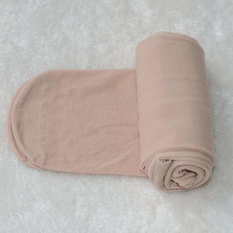 80-135cm dziecko dziecko pantynose lato cienki jedwab pończochy dziecko dzieci cukierkowe kolory jedwabne pończochy dziecko taniec biały 5 sztuk: 6 / L