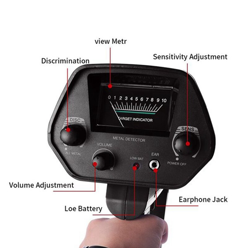 MD4030 Metal Detector Easy To Install High Sensitivity And Accurate Metal Detection Tool Treasure Hunting Metal Detector