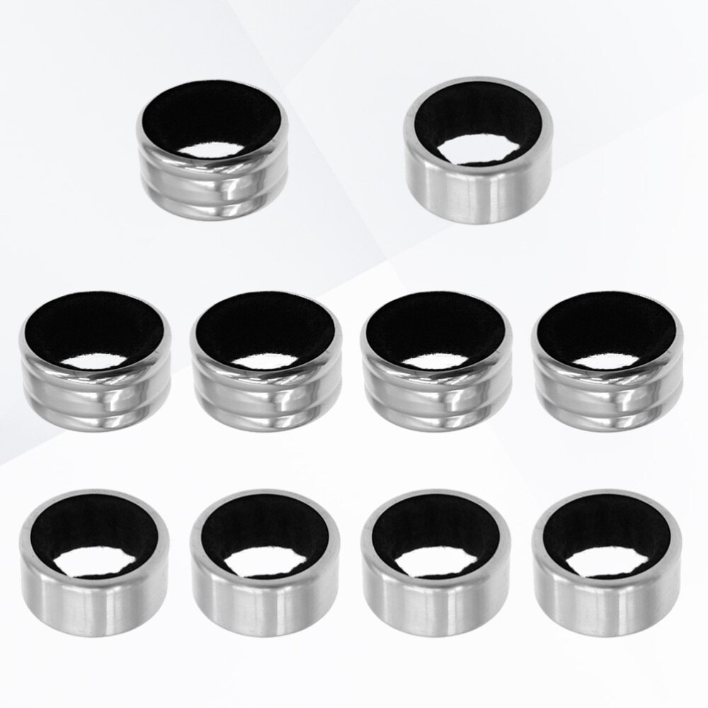 10pcs Stainless Steel Drip Stop Rings Bottle Collar Bump and Plane Ring Leak-Proof Anti-Overflow Ring