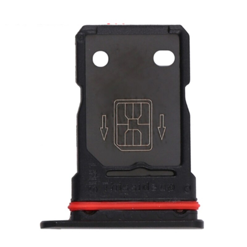 Slot Halfter Dual SD Für OnePlus 9 9Profi OnePlus9 9R SIM Karte Leser Tablett Buchse: OnePlus 9R Schwarz