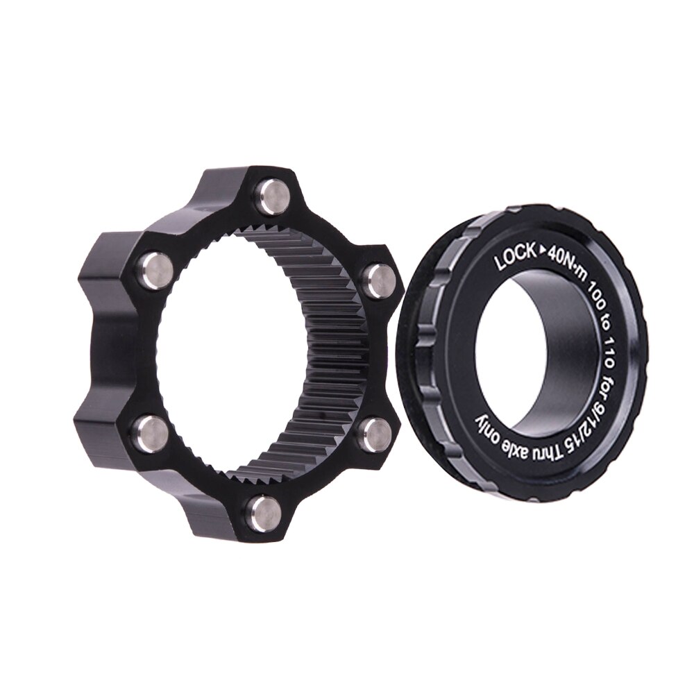 Sykkelnav senterlås adapter til skivebrems 6 bolt boosthub spacer 15 x 100 to 15 x 110 bakskive foran 12 x 148 gjennomgående aksel