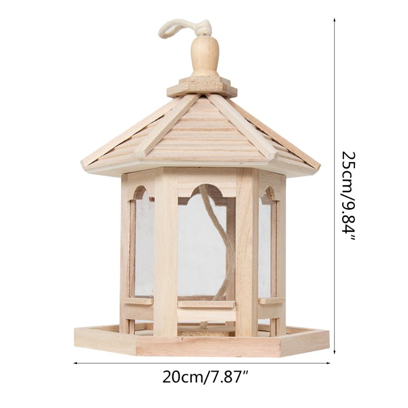 1000ml Hanging Wild Bird Feed Dispenser Seed Container Feeder Birdhouse Decor