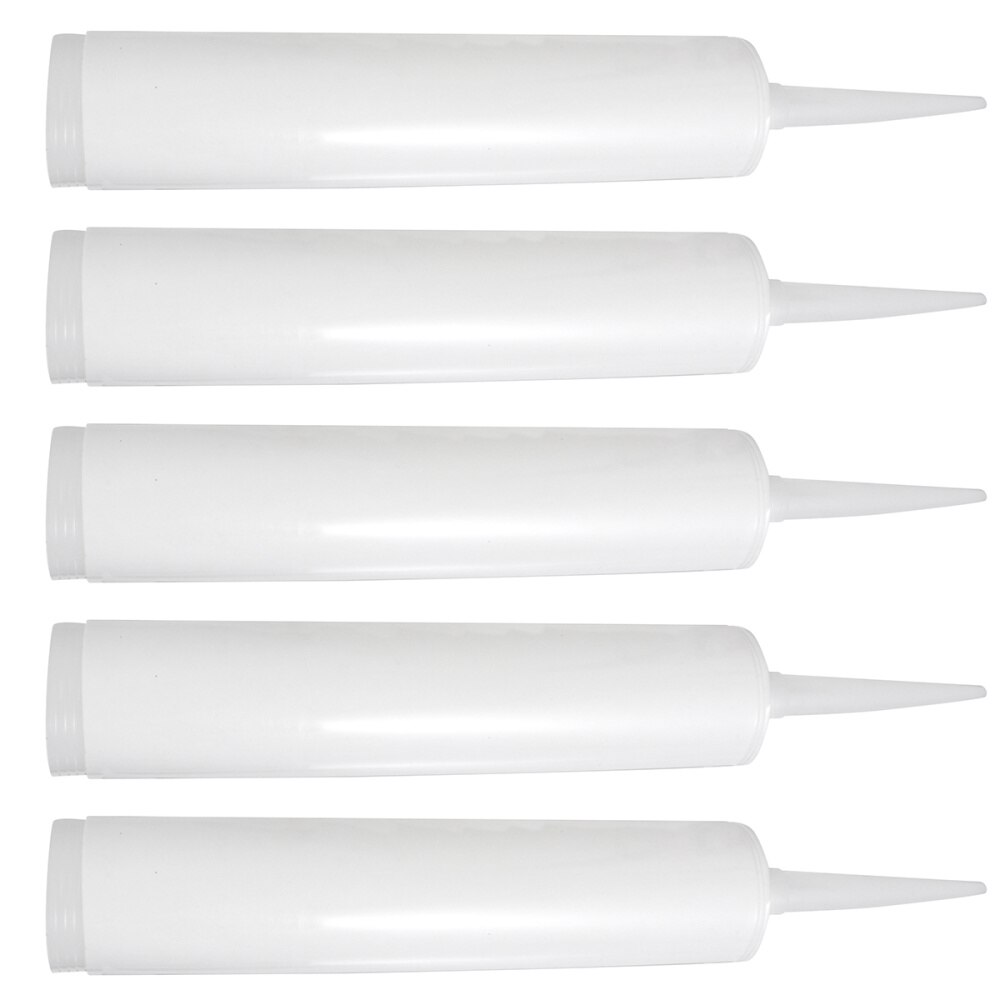 5 Pcs Empty Caulk Tubes Refillable Sealant Caulking Tube Home Supplies