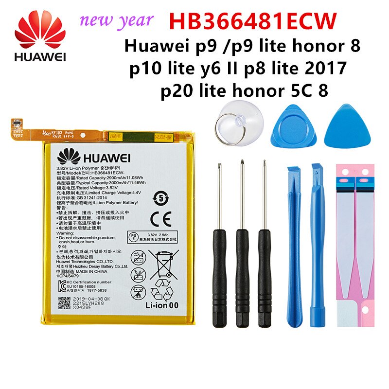 Original Huawei batería para HUAWEI Mate 9/Mate9 Pro/10/10 Pro /P20/P20 Pro/honor 8 9 10 Nova/Nova 2/Nova 2 Plus/Nova 3
