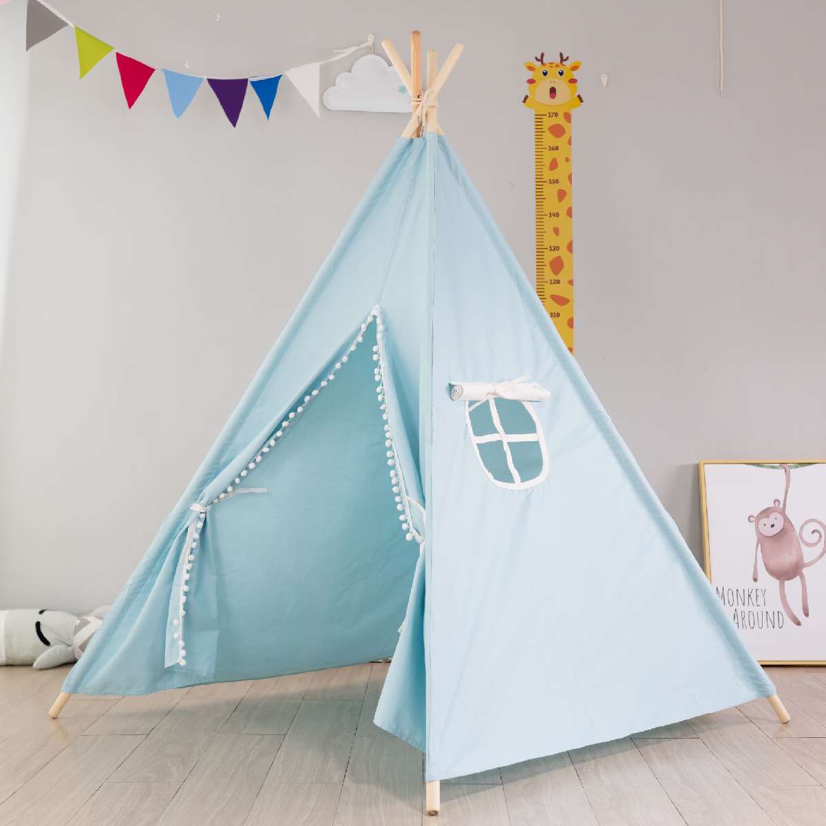 Tenda para crianças tenda tenda tenda para crianças portátil tipi infantil casa para crianças cabana crianças tendas decoração tapete luzes led