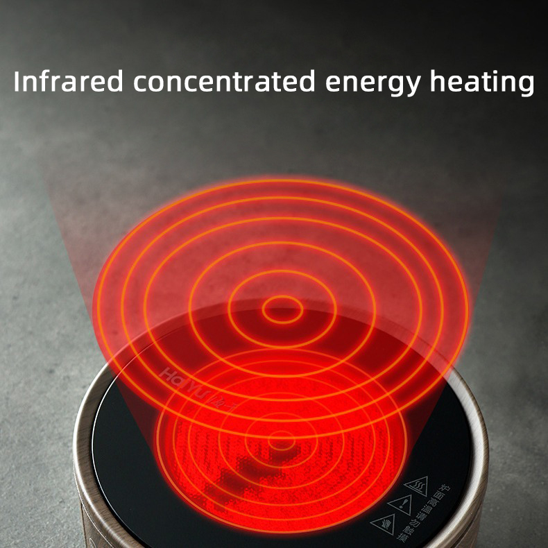 Estufa eléctrica de cerámica de 1500W, tetera, calentador de placa eléctrico, horno de calefacción, estufa de té, caldera de agua para el hogar de 220V