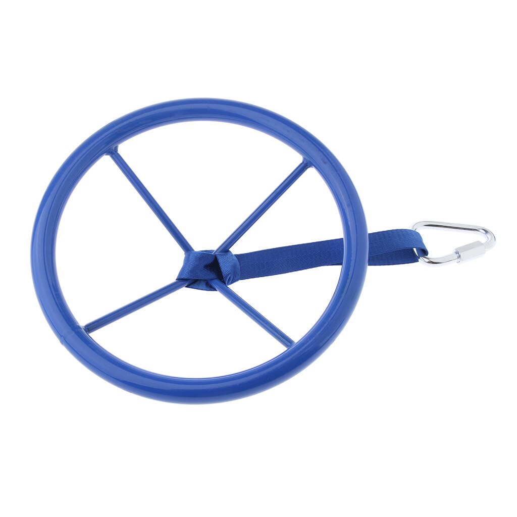 Kinderen Outdoor Play Sport Apparatuur Kinderen Ninja Wiel Met Veiligheid Karabijnhaak, 10.63X10.63 Inch