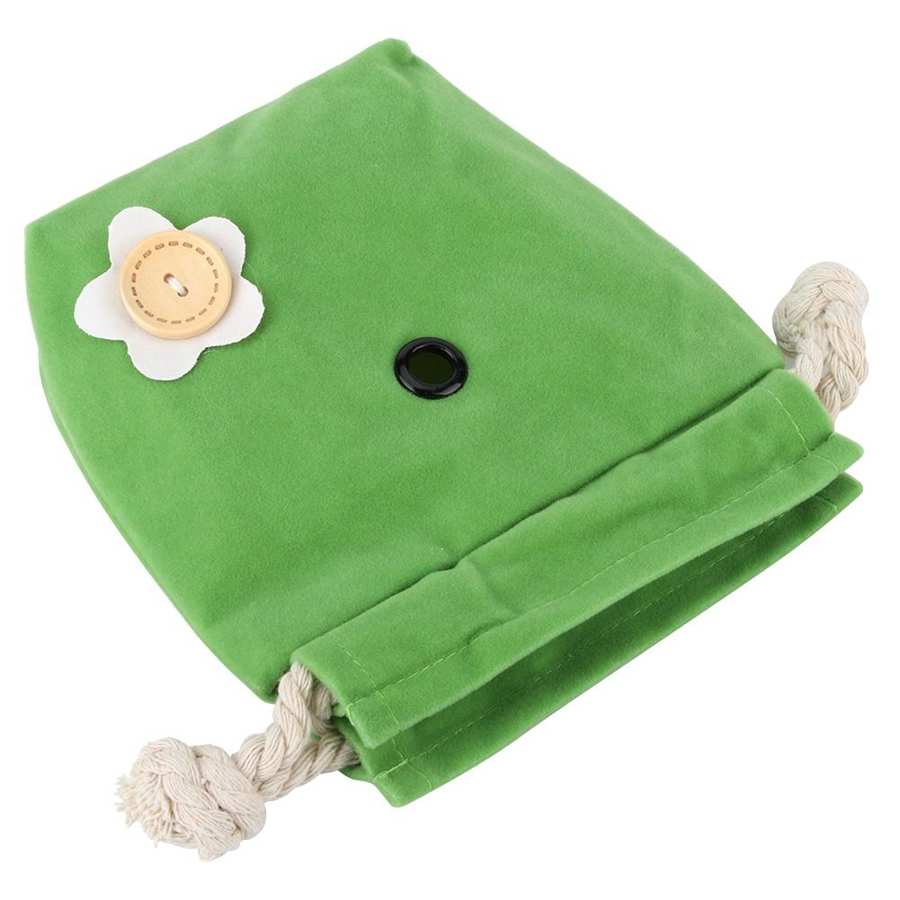 Porteur Hamster sac de voyage Portable Hamster flanelle verte cochon d'inde sac sortant petits animaux sac de transport extérieur