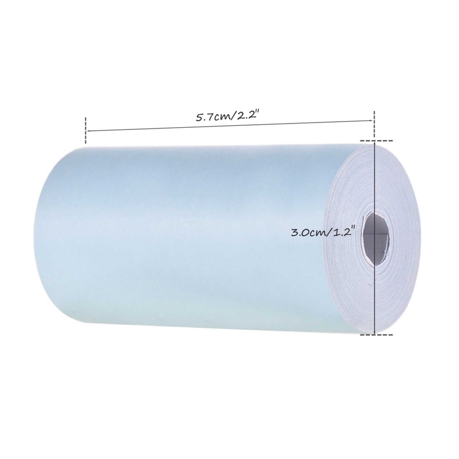 Aibecy 3 Rolls Color Thermal Paper Roll 57*30mm Bill Receipt Photo Paper Clear Printing for PeriPage A6 Pocket Thermal Printer