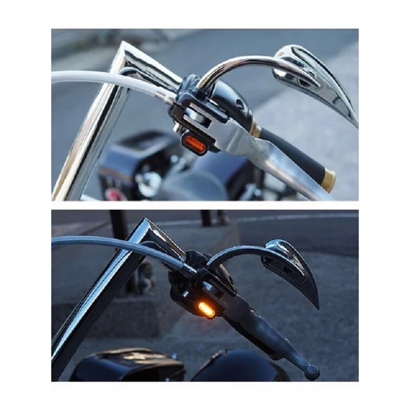Stuur Led Marker Knipperlichten Voor Harley Sportster Touring Softail Mechanische Koppeling Hydraulische Koppeling