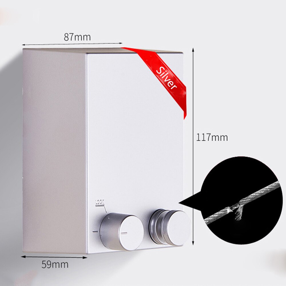 ADOREHOUSE-tendedero retráctil para colgar en la pared, colgador de ropa para interior, suministros de almacenamiento de ropa para el hogar: Silver